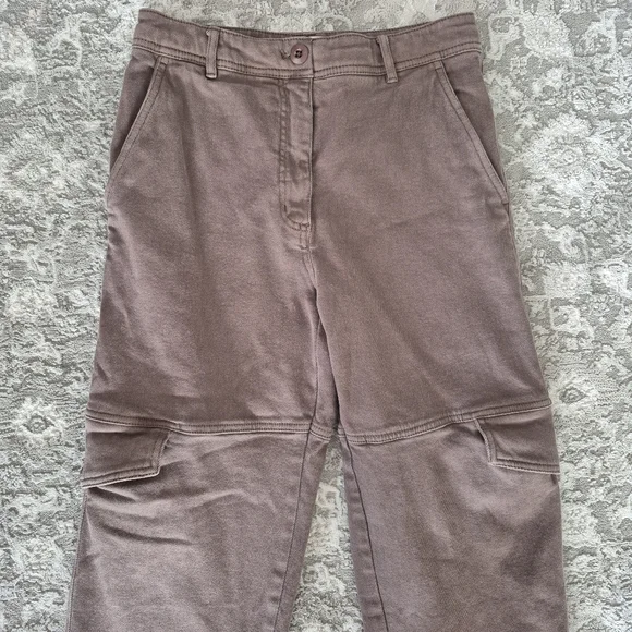 Wilfred Free Aritzia Women's Y2K Brown Modern Cargo High Rise Size 4 - Picture 4 of 8